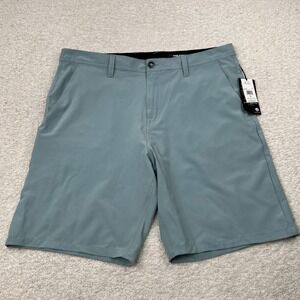 Volcom Mens Static SNT DL 21 Hybrid Shorts Blue Grey Water Repellent A3201908 38